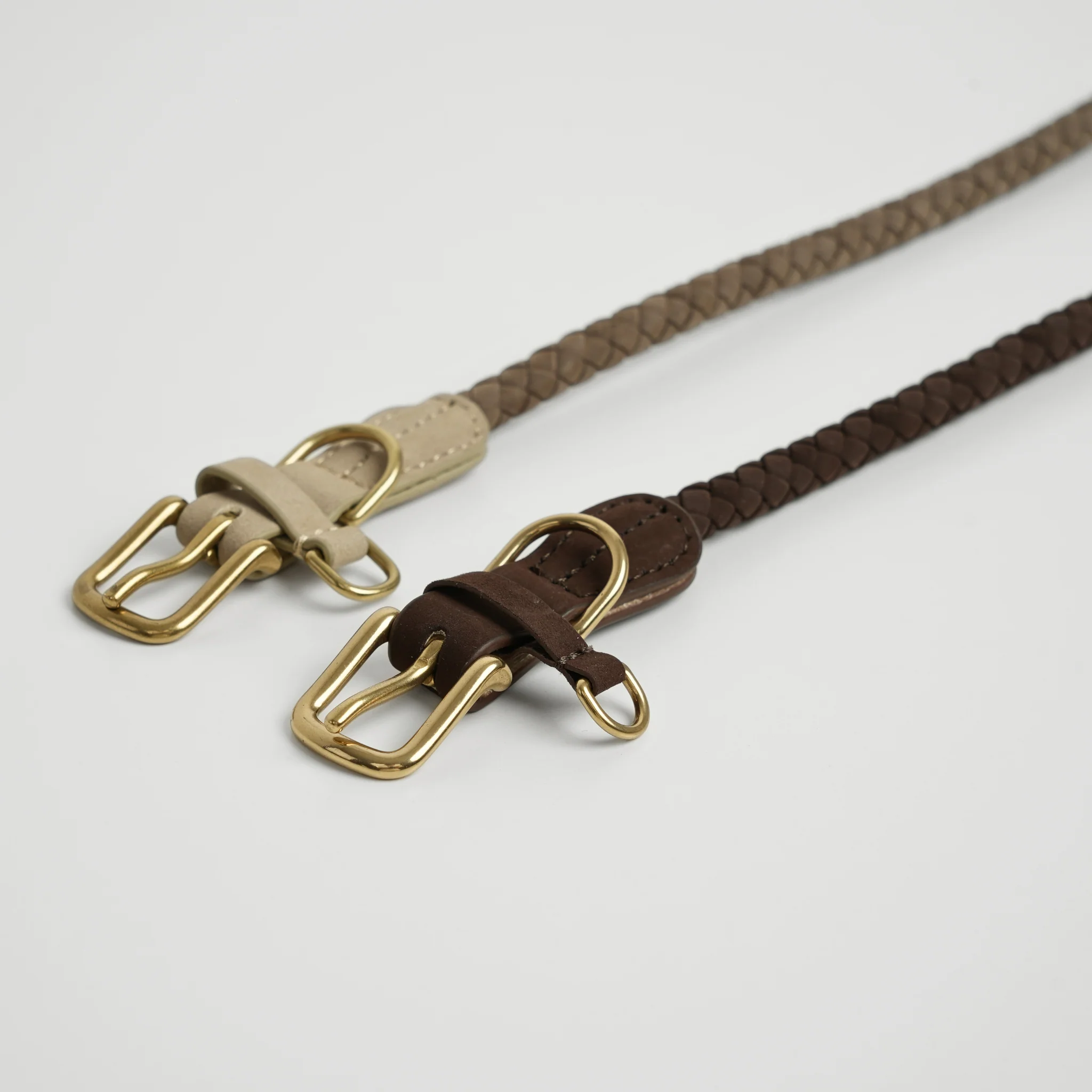 Kaia Braided Dog Collar | Taupe - Image 10