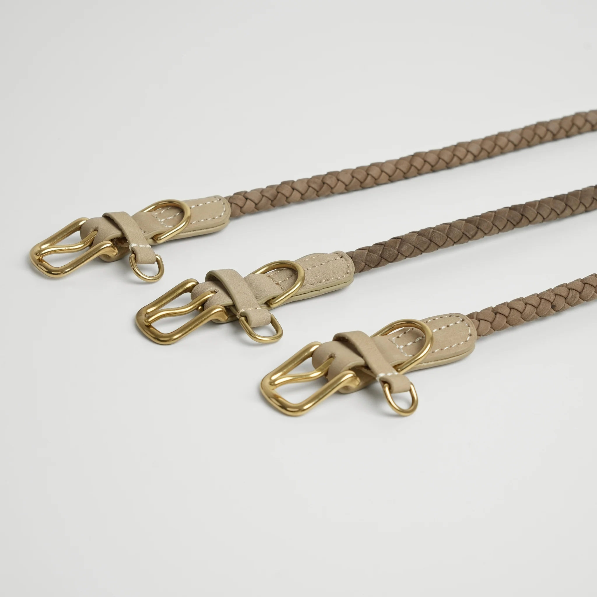 Kaia Braided Dog Collar | Taupe - Image 4
