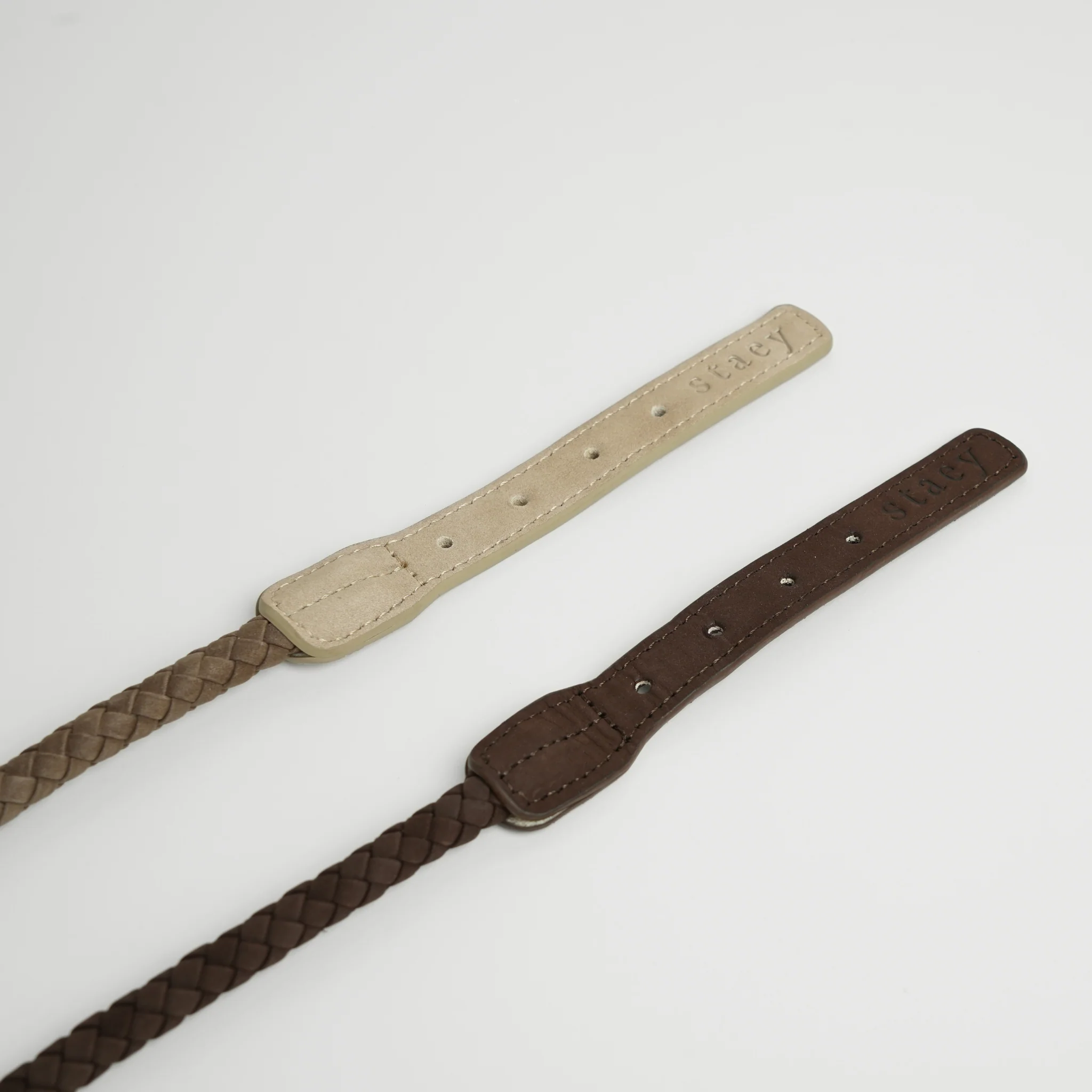 Kaia Braided Dog Collar | Taupe - Image 6