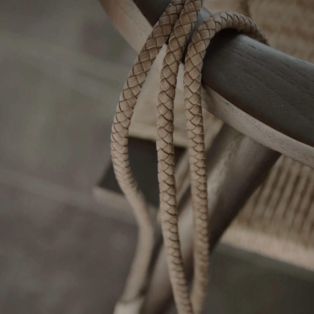 Kaia Braided Dog Leash | Taupe - Image 8