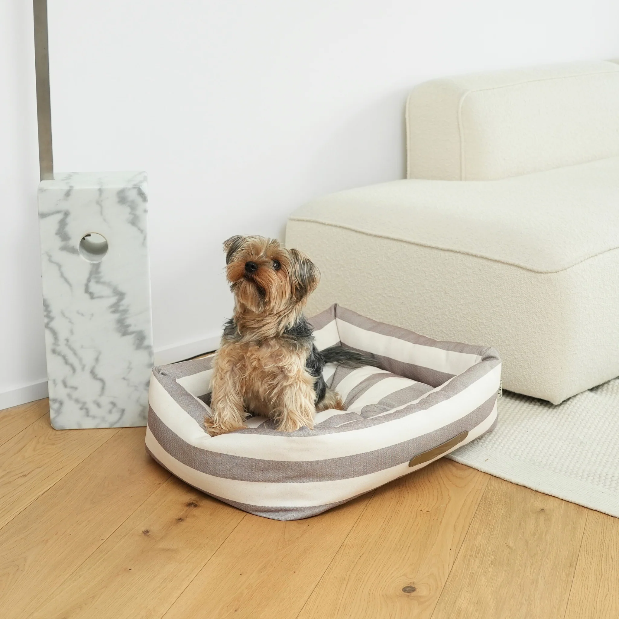 Alba Dog Bed | Striped - Image 3