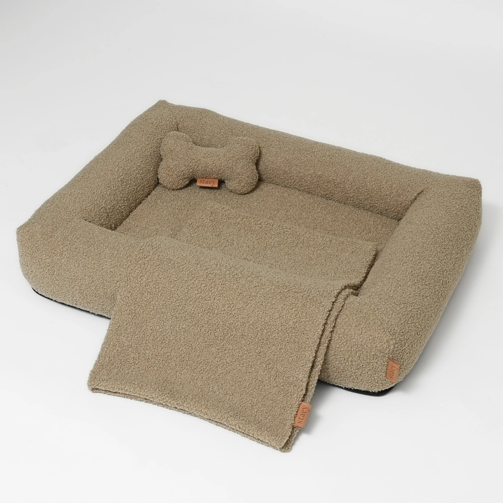Dog Blanket | Oat Bouclé - Image 3