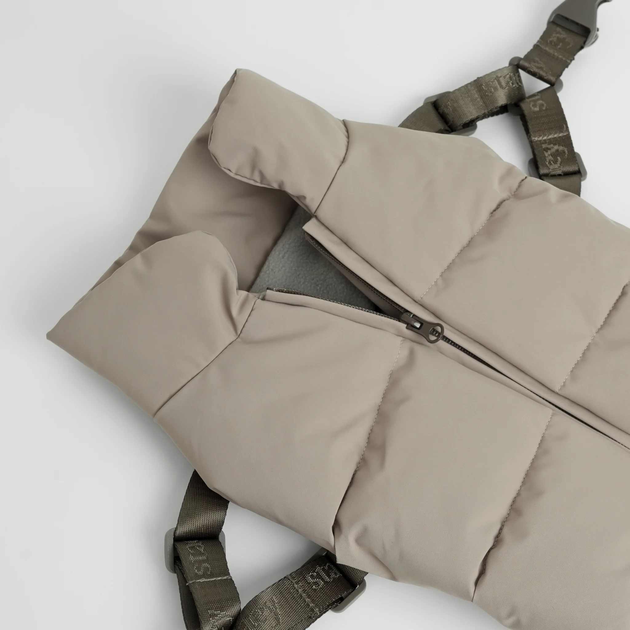 Vera Dog Coat w. Harness | Sand - Image 3