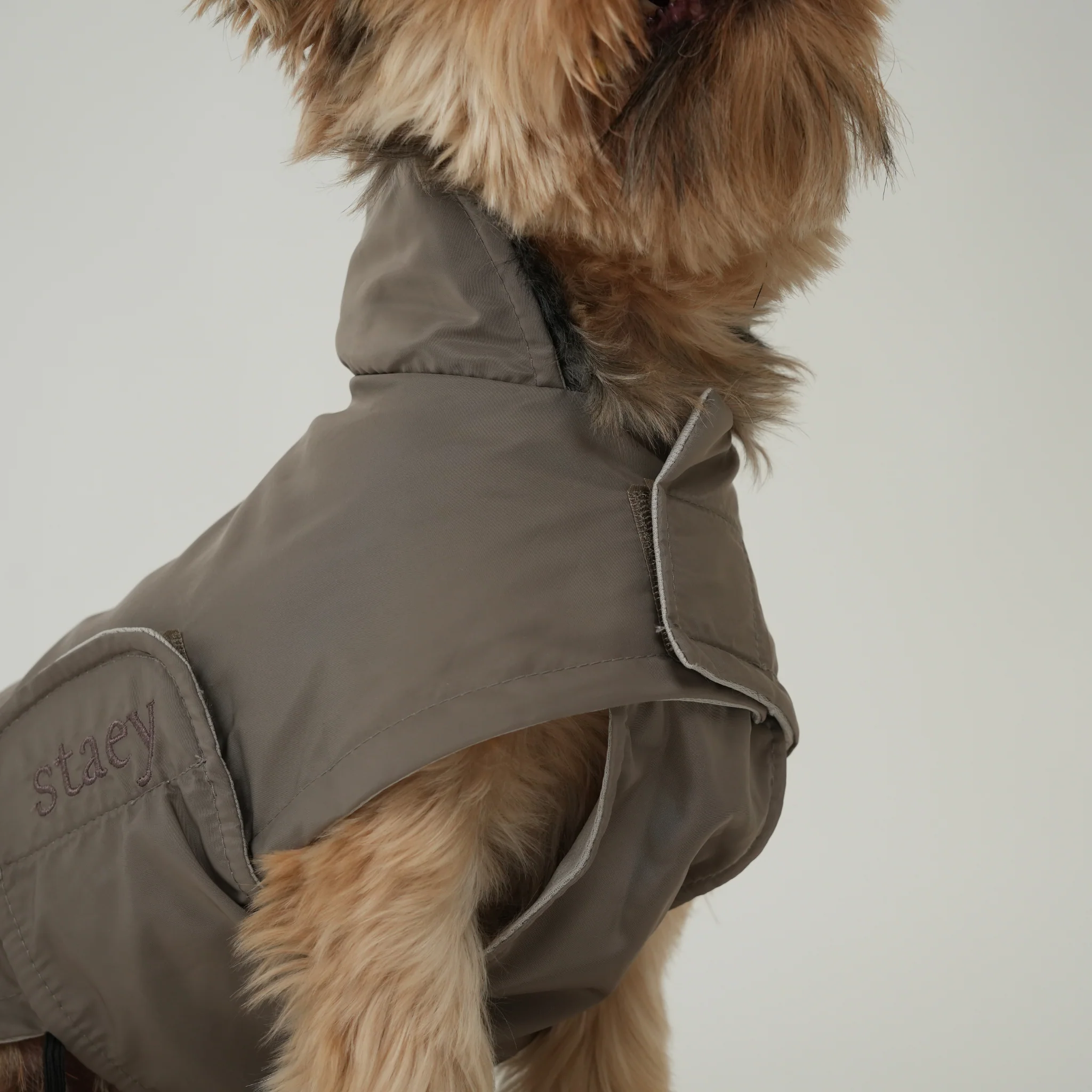 Vega Dog Raincoat | Taupe - Image 4
