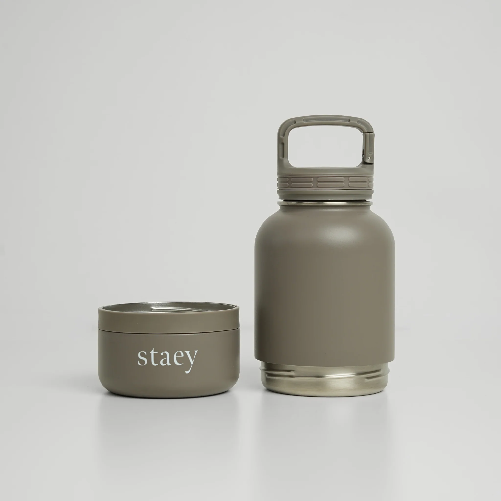 Noona 2-in-1 Bottle w. Bowl | Stainless Steel - Image 5